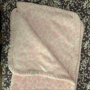 Pink and white baby Blanket One Size